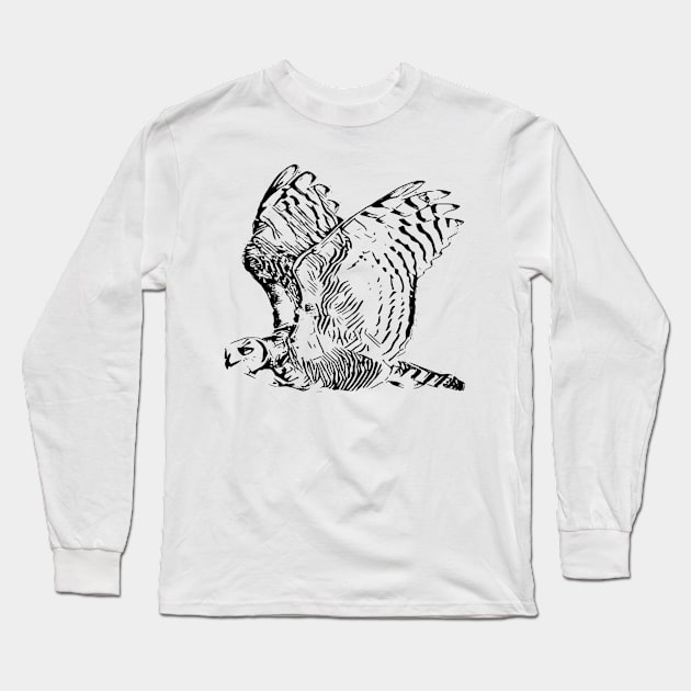 Owl Long Sleeve T-Shirt by Nimmersatt